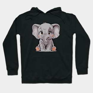 Cute Baby Elephant Hoodie